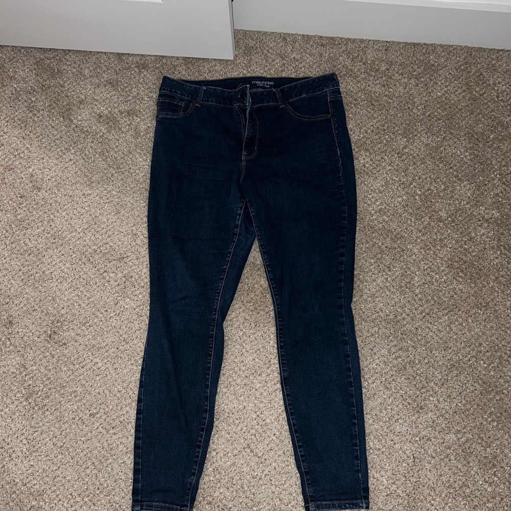 Maurices Dark Indigo Skinny Jeans